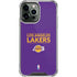 NBA Los Angeles Lakers Standard - Purple iPhone 13 Pro Max Clear Case