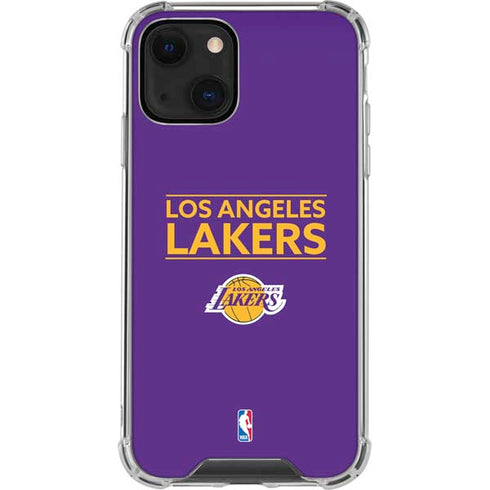 NBA Los Angeles Lakers Standard - Purple iPhone 14 Clear Case