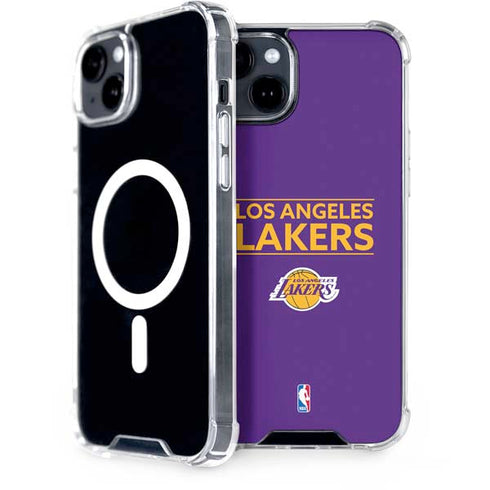 NBA Los Angeles Lakers Standard - Purple iPhone 15 Plus MagSafe Case