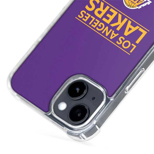 NBA Los Angeles Lakers Standard - Purple iPhone 15 Plus MagSafe Case