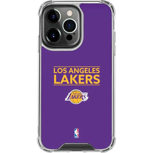 NBA Los Angeles Lakers Standard - Purple iPhone 14 Pro Clear Case