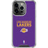 NBA Los Angeles Lakers Standard - Purple iPhone 14 Pro Clear Case