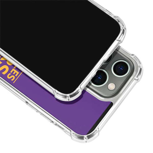 NBA Los Angeles Lakers Standard - Purple iPhone 14 Pro Clear Case