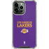 NBA Los Angeles Lakers Standard - Purple iPhone 14 Pro Max Clear Case