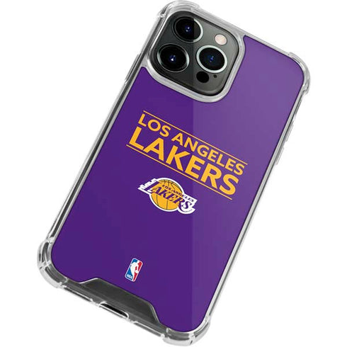 NBA Los Angeles Lakers Standard - Purple iPhone 15 Pro Max Clear Case