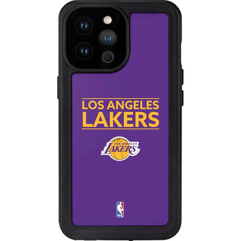 NBA Los Angeles Lakers Standard - Purple iPhone 14 Pro Max Waterproof Case