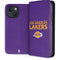 NBA Los Angeles Lakers Standard - Purple iPhone 15 Plus Folio Case