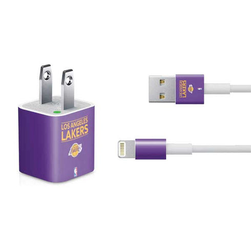 NBA Los Angeles Lakers Standard - Purple iPhone Charger (5W USB) Skin