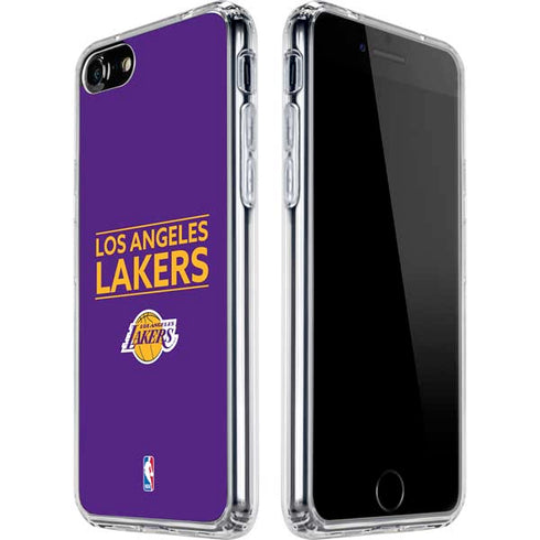NBA Los Angeles Lakers Standard - Purple iPhone SE (2nd & 3rd Gen) Clear Case