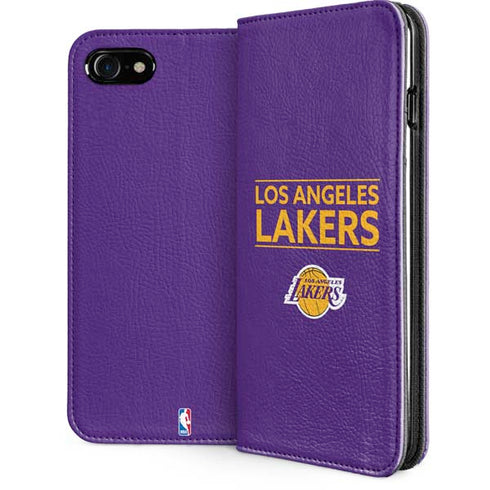 NBA Los Angeles Lakers Standard - Purple iPhone SE (2nd & 3rd Gen) Folio Case