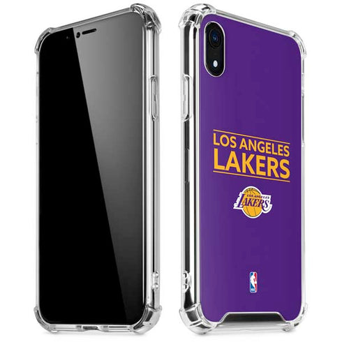 NBA Los Angeles Lakers Standard - Purple iPhone XR Clear Case
