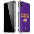 NBA Los Angeles Lakers Standard - Purple iPhone XS Max Clear Case