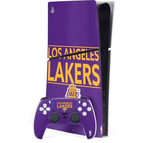 NBA Los Angeles Lakers Standard - Purple PS5 Slim Digital Edition Console Skin