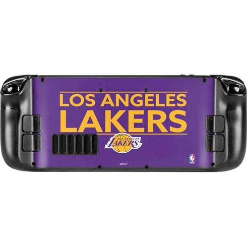 NBA Los Angeles Lakers Standard - Purple Steam Deck Handheld Gaming Computer Skin