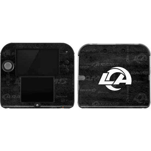 NFL Los Angeles Rams Black & White Nintendo 2DS Skin