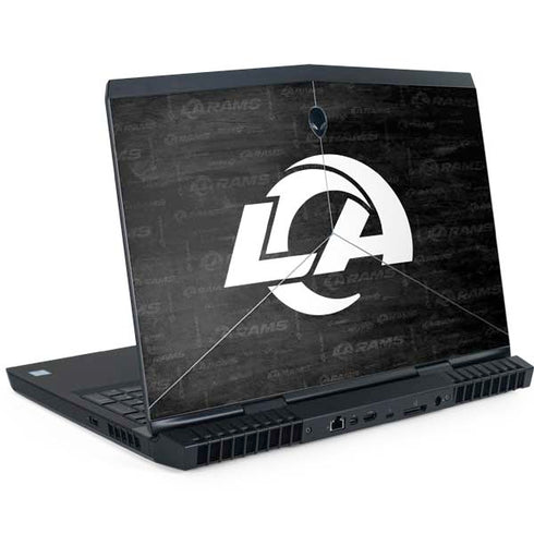 NFL Los Angeles Rams Black & White Dell Alienware Skin