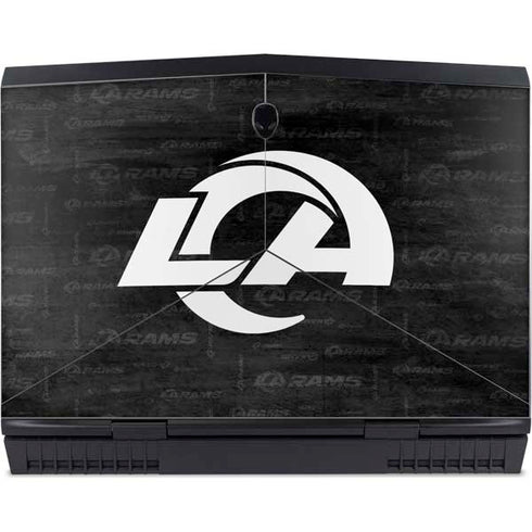 NFL Los Angeles Rams Black & White Dell Alienware Skin