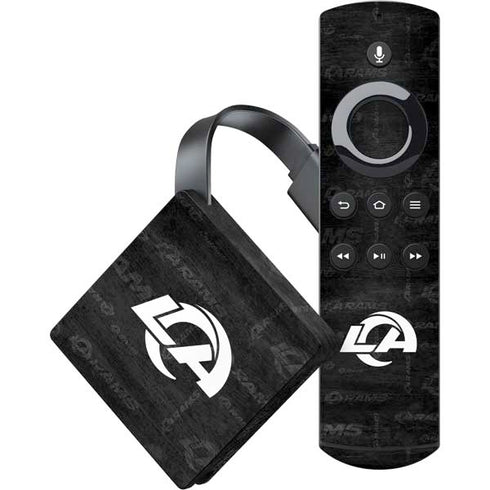 NFL Los Angeles Rams Black & White Amazon Fire TV Skin