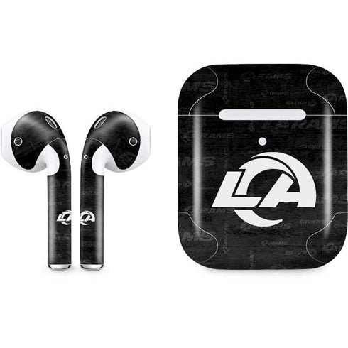 NFL Los Angeles Rams Black & White Apple AirPods 2 Skin
