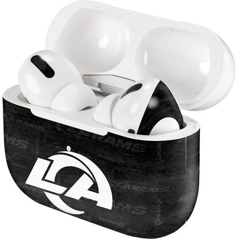 NFL Los Angeles Rams Black & White Apple AirPods Pro Skin