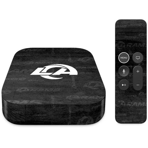 NFL Los Angeles Rams Black & White Apple TV Skin