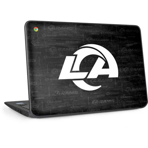 NFL Los Angeles Rams Black & White HP Chromebook Skin