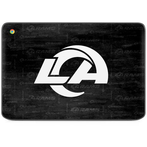 NFL Los Angeles Rams Black & White HP Chromebook Skin