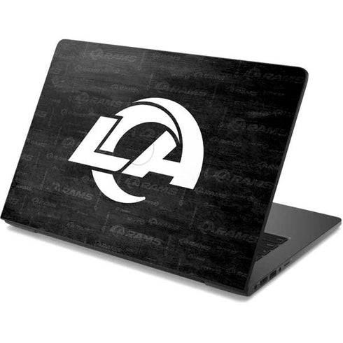NFL Los Angeles Rams Black & White Dell Chromebook Skin