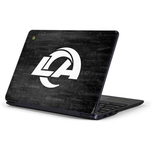NFL Los Angeles Rams Black & White Samsung Chromebook Skin
