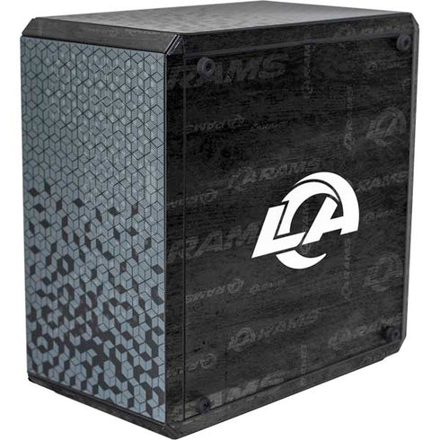 NFL Los Angeles Rams Black & White Cooler Master MasterBox Q300L Mini Tower Skin