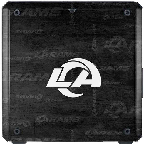 NFL Los Angeles Rams Black & White Cooler Master MasterBox Q300L Mini Tower Skin