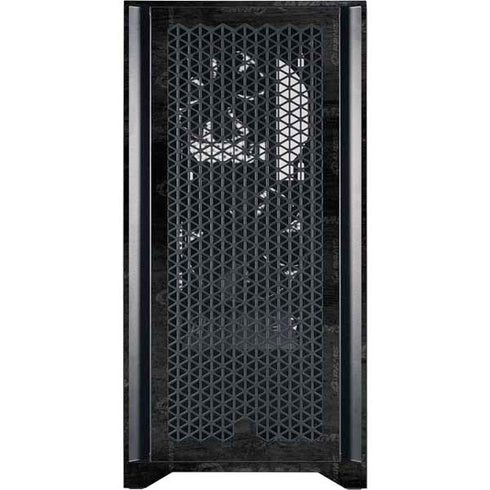 NFL Los Angeles Rams Black & White Corsair 4000D Tempered Glass Mid-Tower ATX Case Skin