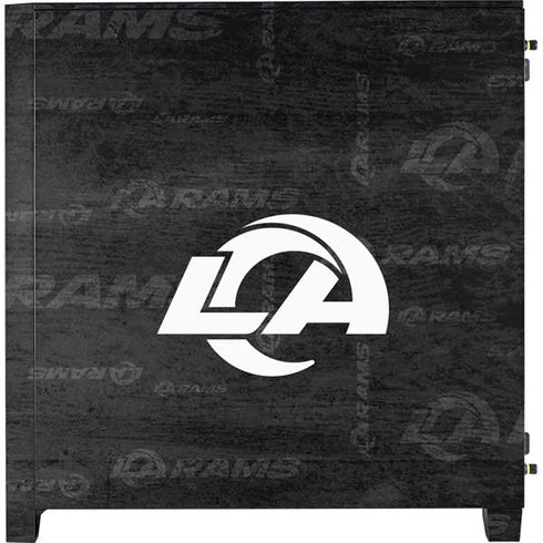 NFL Los Angeles Rams Black & White Corsair 4000D Tempered Glass Mid-Tower ATX Case Skin