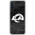 NFL Los Angeles Rams Black & White Galaxy A10e Clear Case