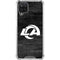 NFL Los Angeles Rams Black & White Galaxy A12 Clear Case