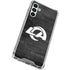 NFL Los Angeles Rams Black & White Galaxy A13 5G Clear Case