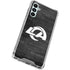 NFL Los Angeles Rams Black & White Galaxy A14 5G Clear Case