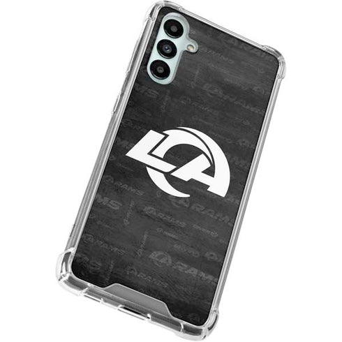NFL Los Angeles Rams Black & White Galaxy A15 5G Clear Case