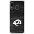 NFL Los Angeles Rams Black & White Galaxy A20 Clear Case