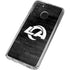 NFL Los Angeles Rams Black & White Galaxy A21 Clear Case