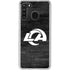 NFL Los Angeles Rams Black & White Galaxy A21 Clear Case