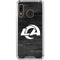 NFL Los Angeles Rams Black & White Galaxy A30 Clear Case