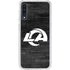 NFL Los Angeles Rams Black & White Galaxy A50 Clear Case
