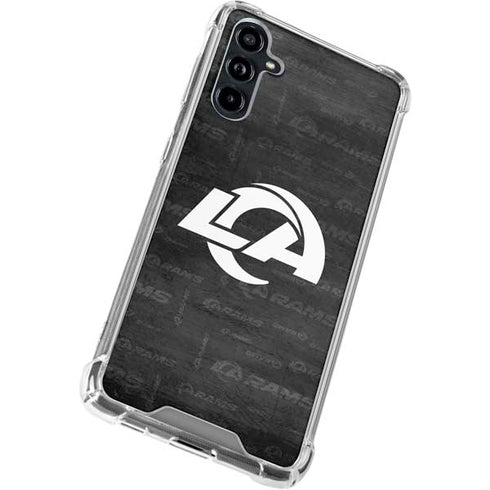 NFL Los Angeles Rams Black & White Galaxy A54 5G Clear Case