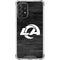 NFL Los Angeles Rams Black & White Galaxy A72 5G Clear Case