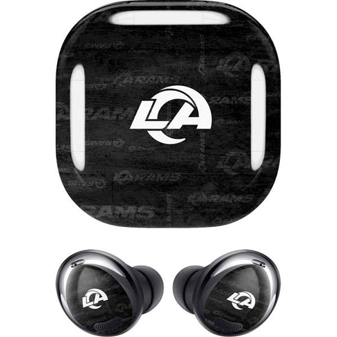 NFL Los Angeles Rams Black & White Galaxy Buds Pro Skin