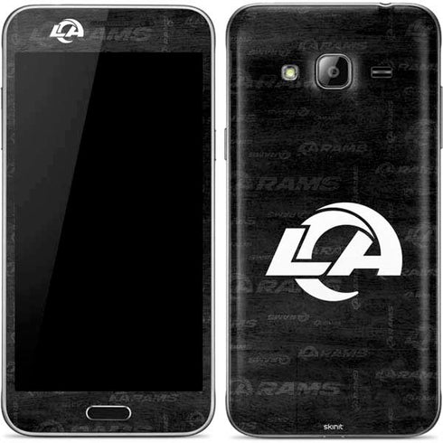 NFL Los Angeles Rams Black & White Galaxy J3 Skin