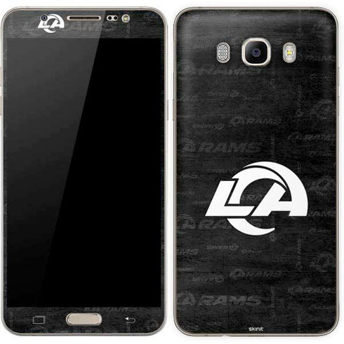 NFL Los Angeles Rams Black & White Galaxy J7 Skin