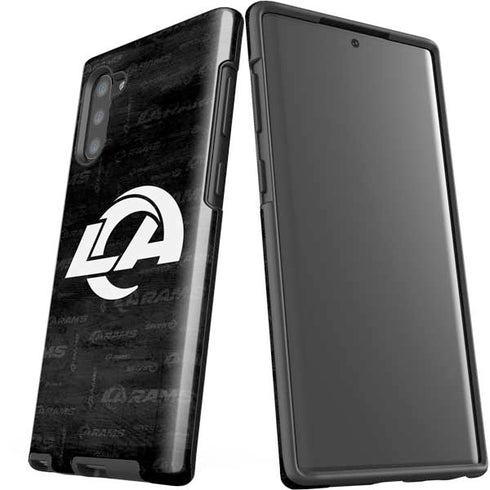 NFL Los Angeles Rams Black & White Galaxy Note 10 Pro Case