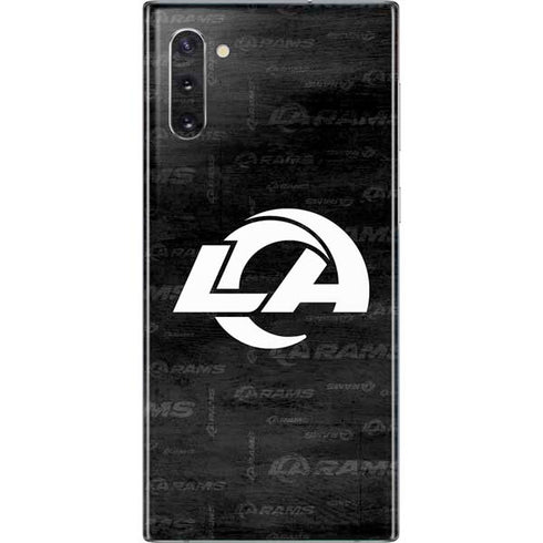 NFL Los Angeles Rams Black & White Galaxy Note 10 Skin